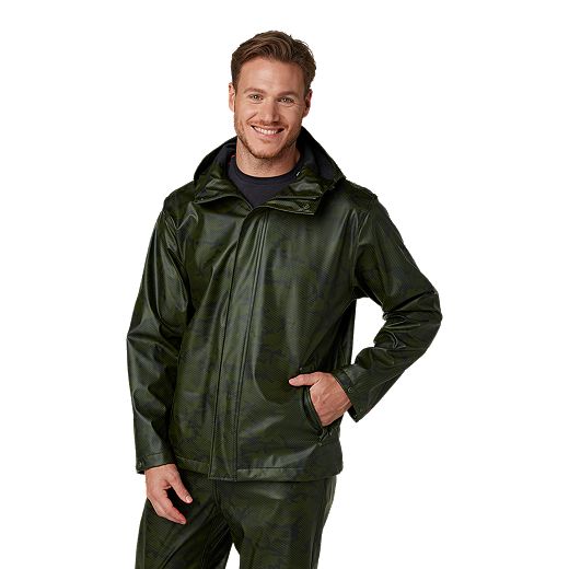 Helly-Hansen Mens Moss Hooded Fully Waterproof Windproof Raincoat Jacket