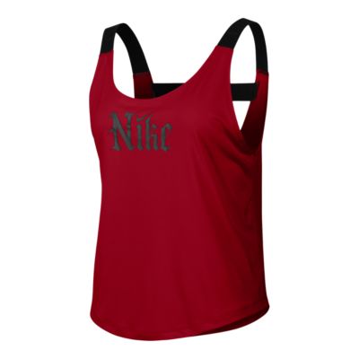 nike cropped elastika tank