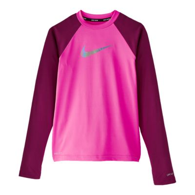 nike solid long sleeve hydroguard