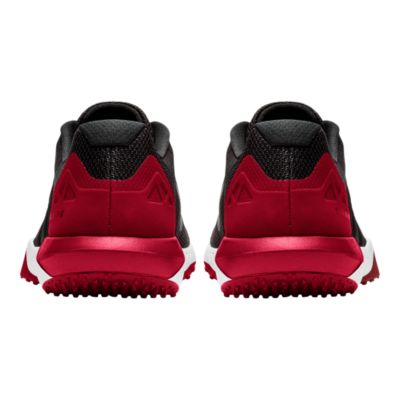 all red training shoes