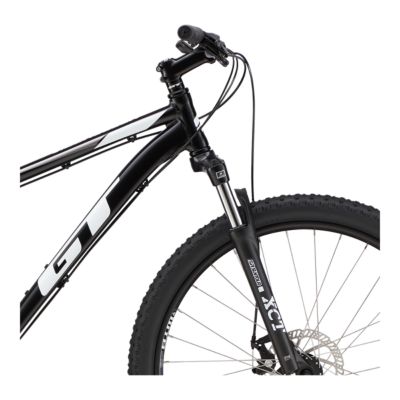 black mtb frame