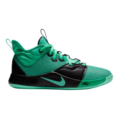 boys green basketball shoes