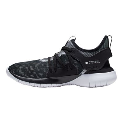 women's nike flex contact black and white