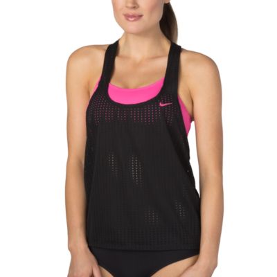 Nike Women's Sport Mesh Layered Tankini 