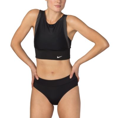 nike sport mesh layered midkini