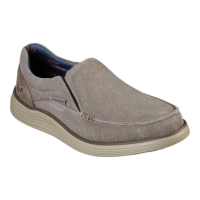 skechers mens canvas slip ons