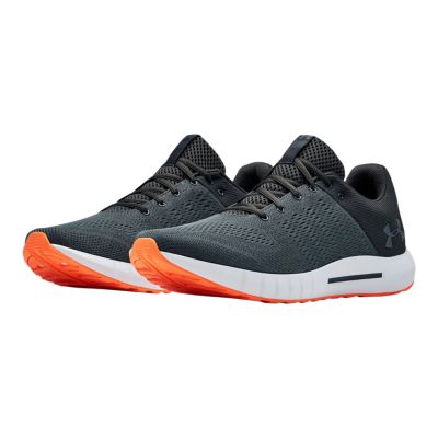 black and orange under armour shoes