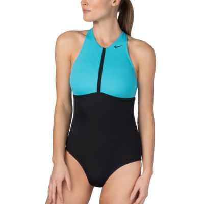 nike high neck one piece swimsuit