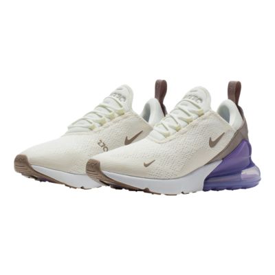 Nike Women S Air Max 270 Shoes Sail Space Purple White Sport Chek