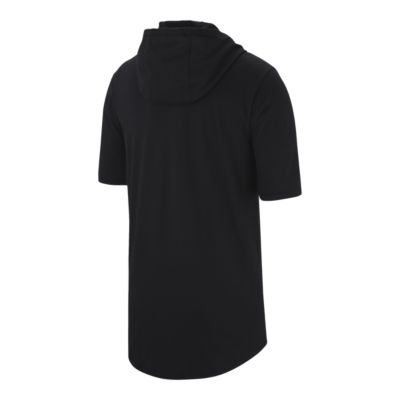 nike therma short sleeve hoodie