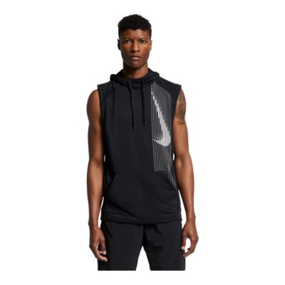 nike sleeveless hoodie mens