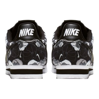nike cortez black floral