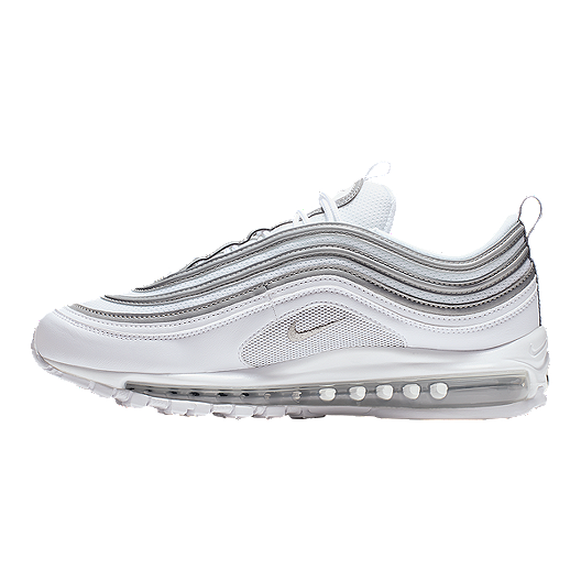 Nike Men's Air Max 97 Shoes WhiteSilverWolf Grey Nike Men's Air Max 97 Shoes WhiteSilverWolf Grey