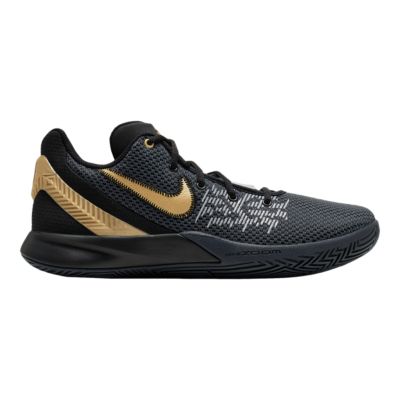 black and gold nike basketball shoes