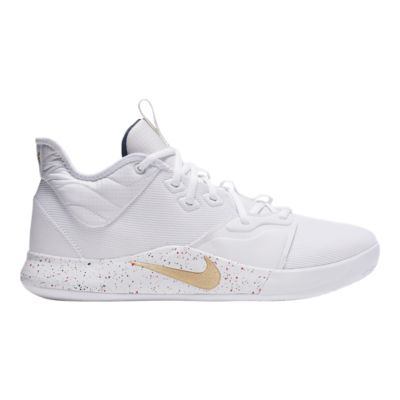 all white paul george shoes