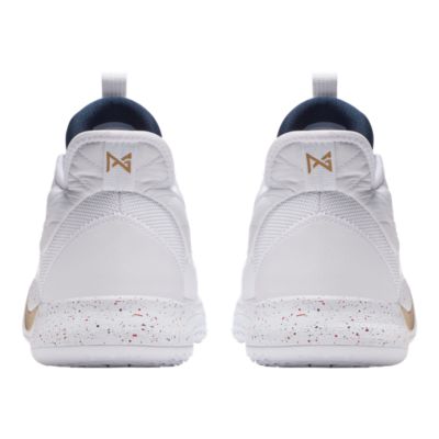 paul george all white shoes