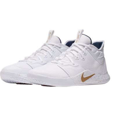 paul george shoes white and blue