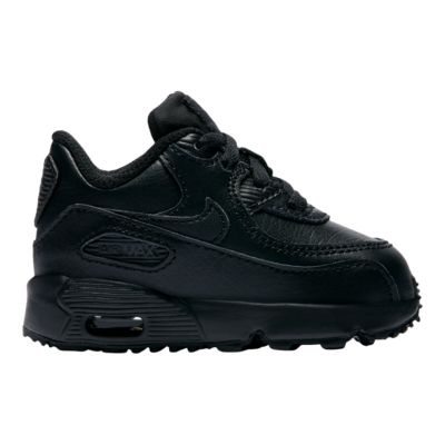 all black nike toddler shoes