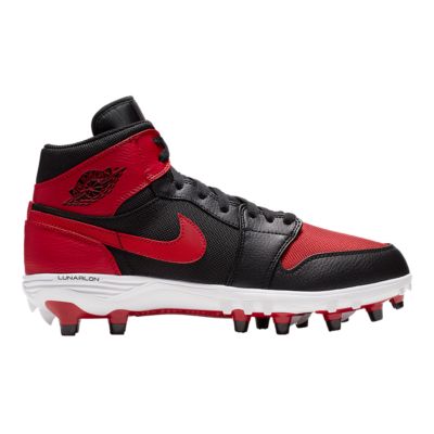 jordan 1 cleats black