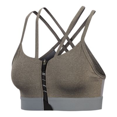 nike front closure sports bra