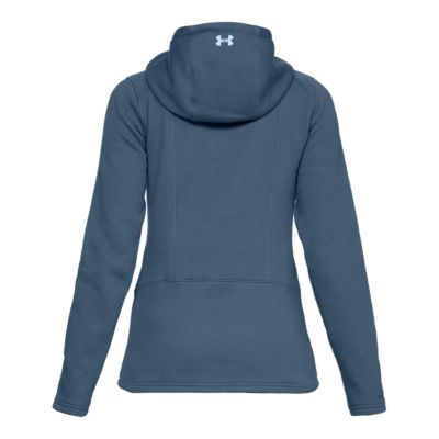 under armour hoodie women blue