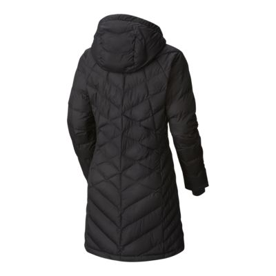 columbia omni heat long hooded jacket