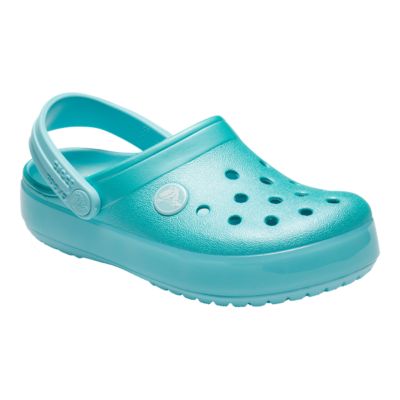 girls blue crocs