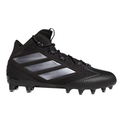 all black adizero football cleats