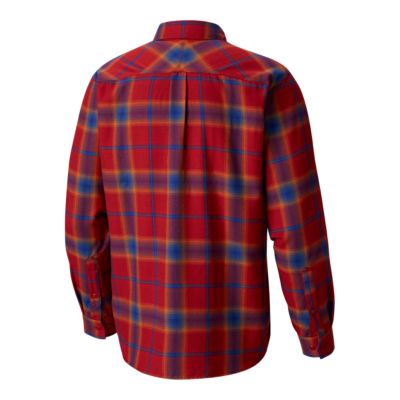 columbia men's silver ridge flannel long sleeve shirt