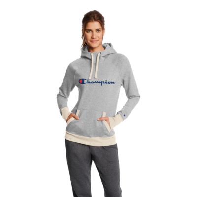 champion women's fleece pullover hoodie