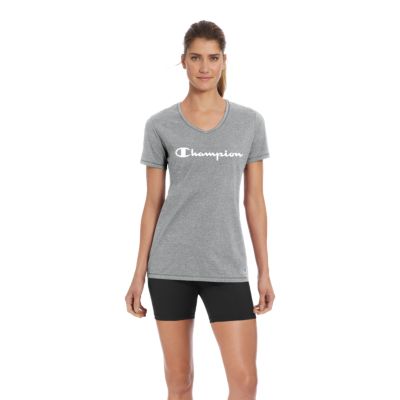 champion women's v neck t shirt