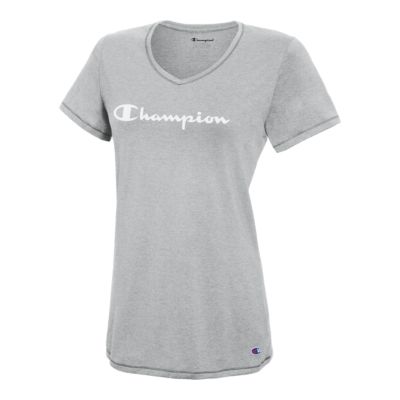 champion women's v neck t shirt