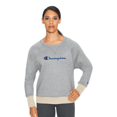 champion women's crewneck sweatshirt