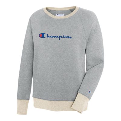 champion women's fleece boyfriend crew sweatshirt