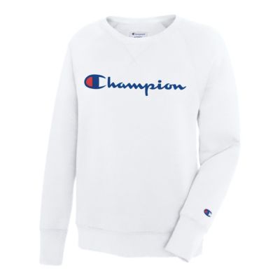 women's champion powerblend fleece boyfriend crew sweatshirt