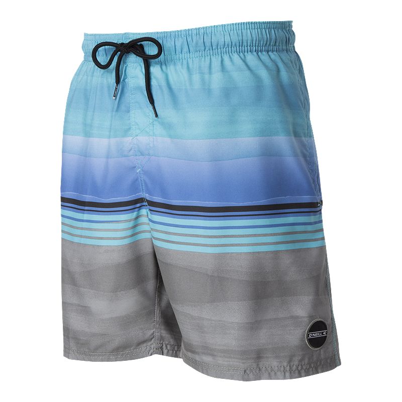 O'Neill Men's Malibu Volley Aqua Stripe Shorts | Sport Chek