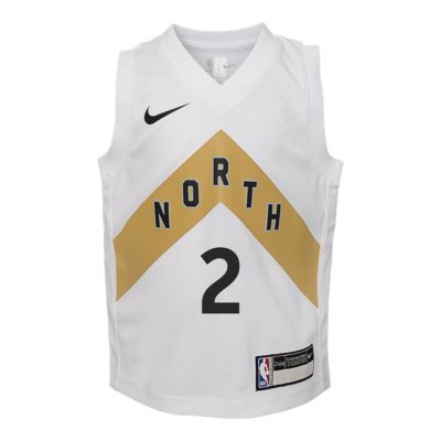 white and gold raptors jersey