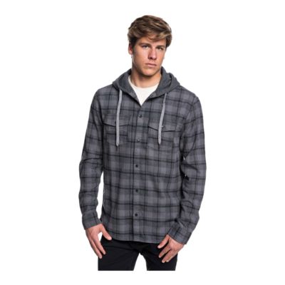 quiksilver flannel hoodie