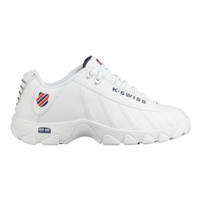 black and red k swiss