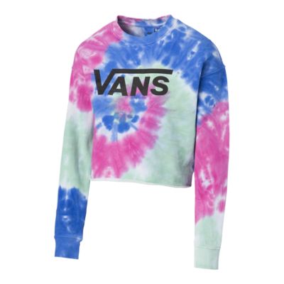vans cropped raw cut hoodie