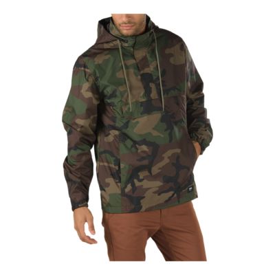 vans camo rain jacket