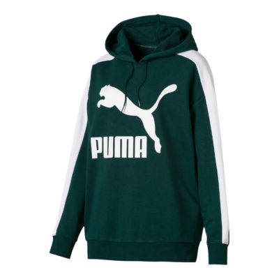 puma women's classics logo t7 hoodie