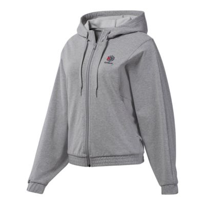 reebok women's full zip hoodie