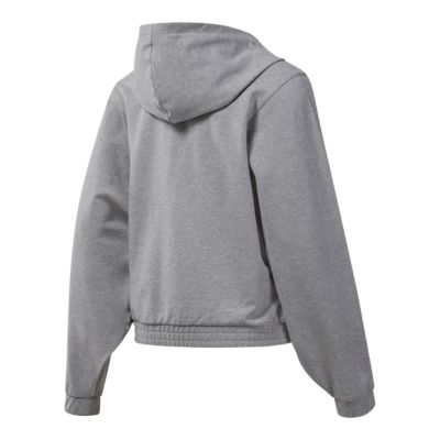 reebok women's velour fleece hoodie