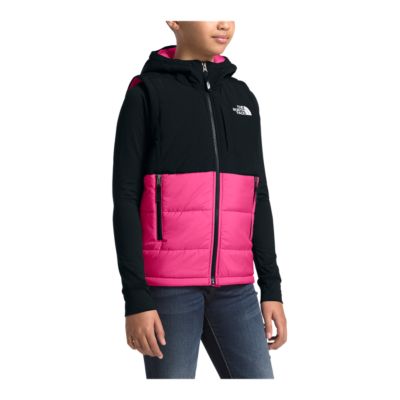 north face pink and black