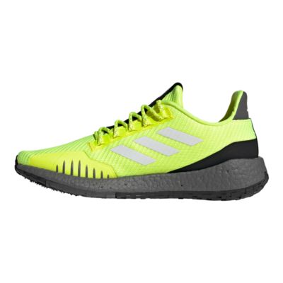 yellow adidas running shoes