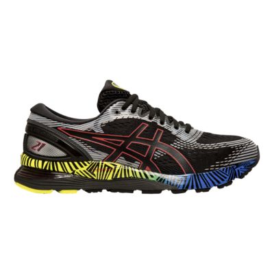 ASICS Men's Gel Nimbus 21 L/S 2.0 Running Shoes - Black/Blue | Sport Chek
