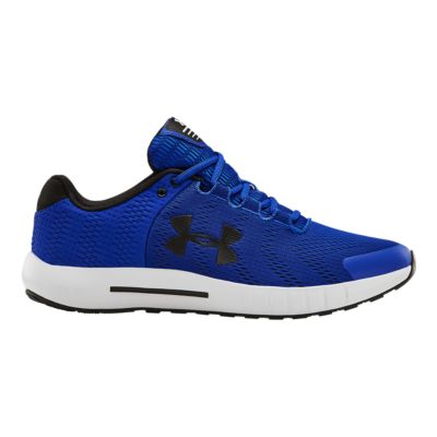 blue and black under armour shoes