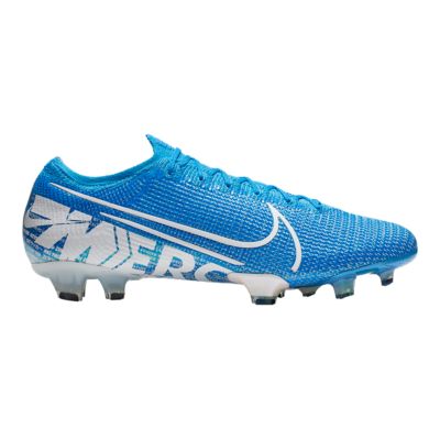 blue and white nike cleats