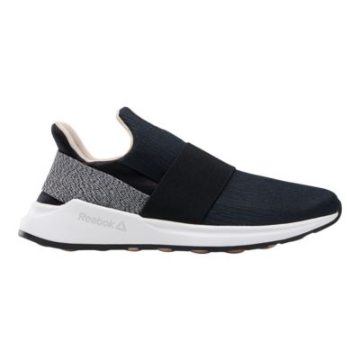 reebok black slip on